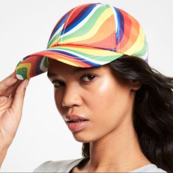 Michael Kors Rainbow Wave Pride Cotton Baseball Cap LGBTQ One Size main image 8